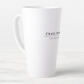Attractive Simple Professional Plain Minimalist カフェラテマグ (左アングル)