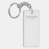 Attractive Simple Professional Plain Minimalist キーホルダー (正面左)