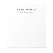 Attractive Simple Professional Plain Minimalist ノートパッド (正面)