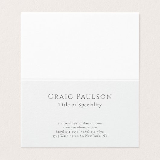 Attractive Simple Professional Plain Minimalist 名刺 (外部フラット)
