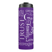 Attributes18名パーソナライズされた、Words Wishes タンブラー (正面)