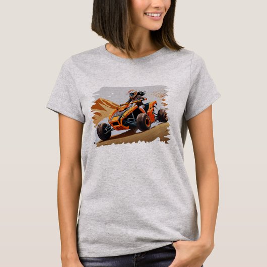 ATVで砂丘を駆けるTシャツ Tシャツ (正面)
