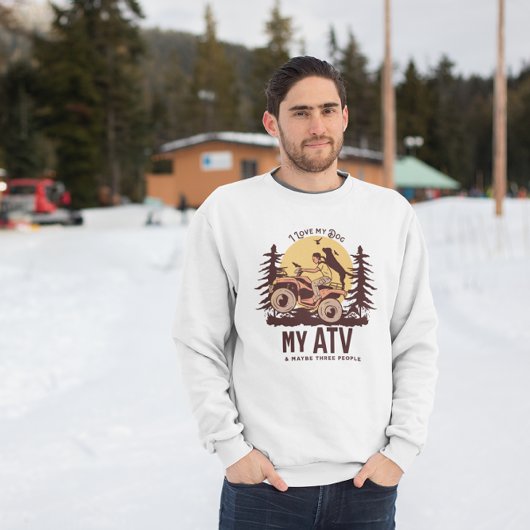 ATVアドベンチャー犬パパ犬の母オフ歩く スウェットシャツ