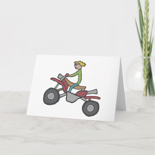 ATVクワッドサイクリング カード (正面)