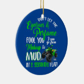 ATVクワッドバイク乗馬ガールすべての地形4のために セラミックオーナメント (右)