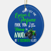 ATVクワッドバイク乗馬ガールすべての地形4のために セラミックオーナメント (左)