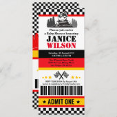 ATVダートクワッドバイクベビーシャワーパーティの招待状 招待状 (正面/裏面)