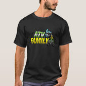 Atvファミリークワッドライダーエクストリームスポーツオフロード解放 Tシャツ (正面)