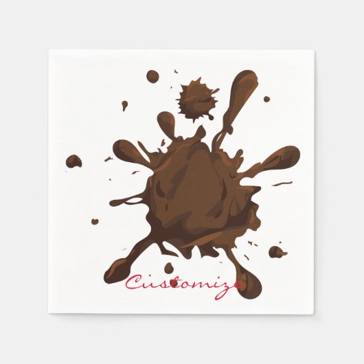 ATVマディングSplatThunder_Cove スタンダードカクテルナプキン (正面)