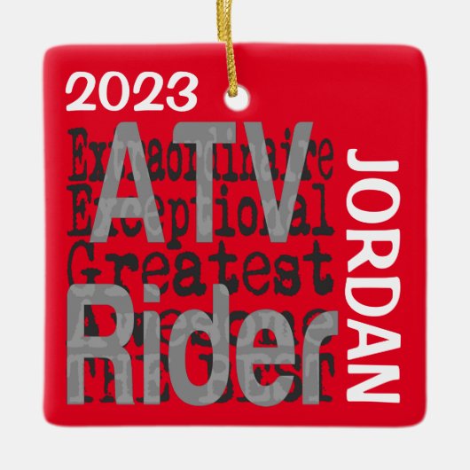 ATVライダーエクストラノーナレカスタムー セラミックオーナメント (正面)