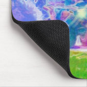 ATV全地形車に乗る子供たち マウスパッド (コーナー)