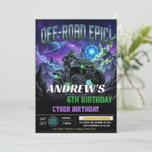 ATV オフロード バースデー パーティー 招待状 (スタンド正面)