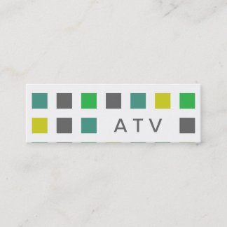 ATV (モダンな正方形) スキニー名刺