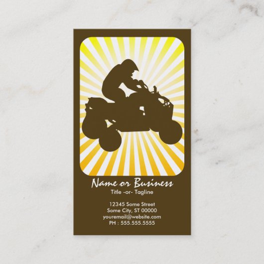 atv:レトロな光線： 名刺 (正面)