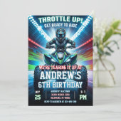 ATV Four Wheeler Birthday Party Invitation  招待状 (スタンド正面)