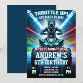 ATV Four Wheeler Birthday Party Invitation  招待状 (正面/裏面)