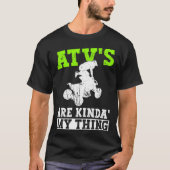 ATV Quad And Quad Rider Tシャツ (正面)