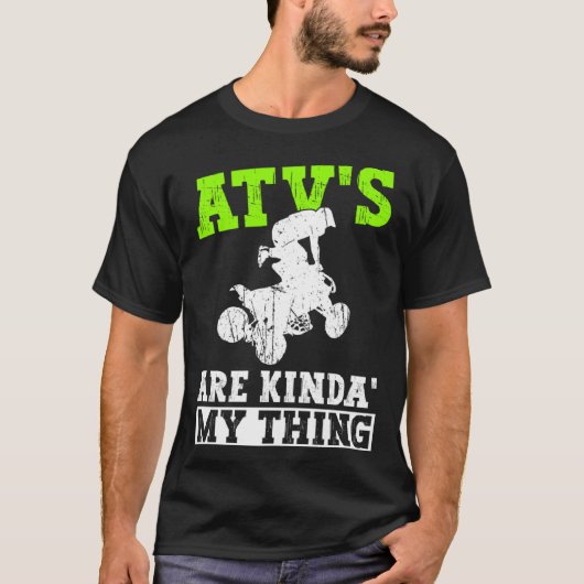 ATV Quad And Quad Rider Tシャツ (正面)