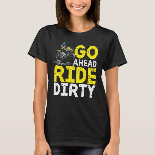 ATV Quad Bike ATV Outdoor Mudding Offroading 1 Tシャツ (正面)