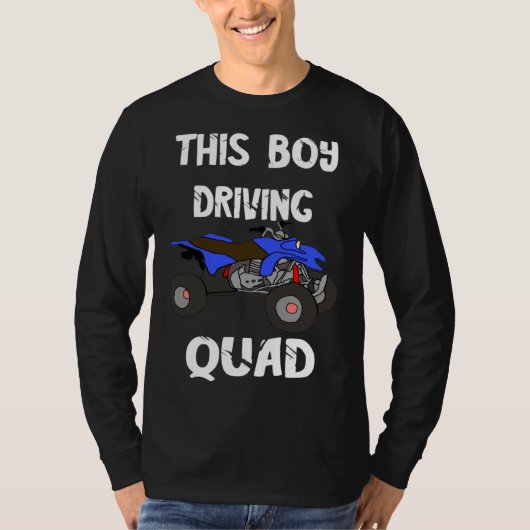ATV Quad Rider Offroad Biker Boys Four Wheeler Bik Tシャツ (正面)