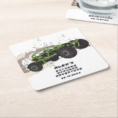 ATV UTVオフロードアドベンチャーエクストリームスポーツカークラブ スクエアペーパーコースター (アングル)