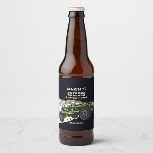 ATV UTVオフロードアドベンチャーエクストリームスポーツカークラブ ビールラベル (正面)