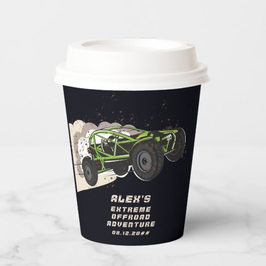 ATV UTVオフロードアドベンチャーエクストリームスポーツカークラブ 紙コップ (正面)