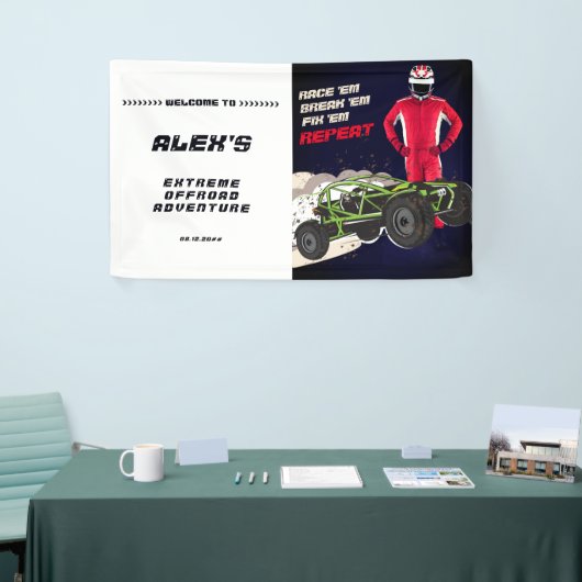 ATV UTVオフロードエクストリームカーアドベンチャークラブウェルカム 横断幕 (トレードショー)