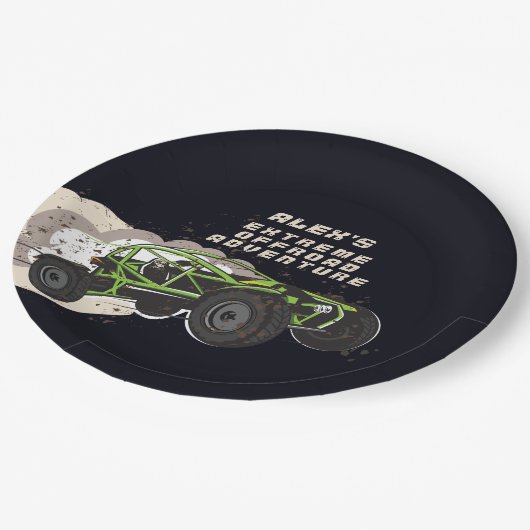 ATV UTV オフロードアドベンチャー エクストリームスポーツカークラブ ペーパープレート (アングル)