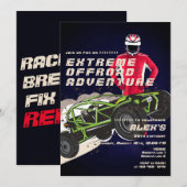 ATV UTV オフロードアドベンチャー エクストリームスポーツカークラブ 招待状 (正面/裏面)