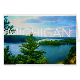 auのクロテンの川のミシガン州の眺め