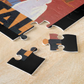 AuのMarocの標準のAvionのヴィンテージ旅行ポスター ジグソーパズル (側面)