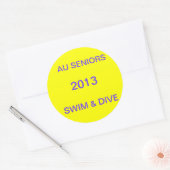 AUシニア・ステッカー ラウンドシール (封筒)