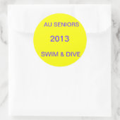 AUシニア・ステッカー ラウンドシール (バッグ)