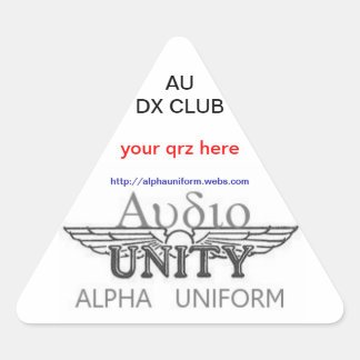 AU三角形ステッカー 三角形シール