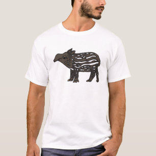 AU-のおもしろいなバクの漫画 Tシャツ