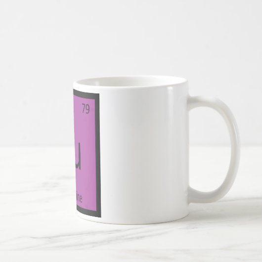 Au -ナスのナス化学周期表 コーヒーマグカップ (右)