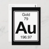 Au -金ゴールド ポストカード (正面/裏面)