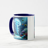 Au cœur d’un récif corallien vivant.  マグカップ (正面左)