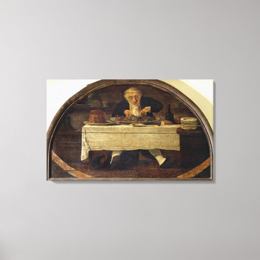 Au Gourmand'、Corcelletのショップサイン キャンバスプリント (正面)