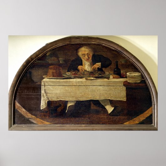 Au Gourmand'、Corcelletのショップサイン ポスター (正面)