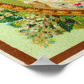 Au Lilas Blanc Soap LabelParis，フランス ポスター (角)