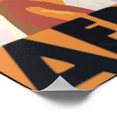 Au Maroc Par Avion Aeropostale、ヴィンテージ ポスター (角)