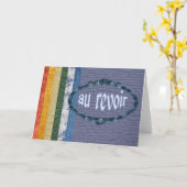 Au Revoir カード (黄色い花)