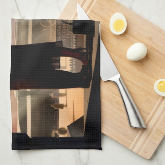 Au Revoir 2 キッチンタオル (四つ折り)