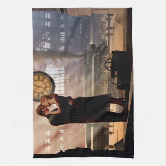 Au Revoir 2 キッチンタオル (縦)