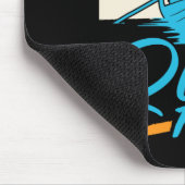 Au Sable River Rat Rafting Canoeing Fishing Boatin マウスパッド (コーナー)