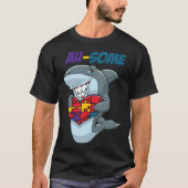 Au Some Shark Awesome Autistic Puzzle Autism Aware Tシャツ (正面)