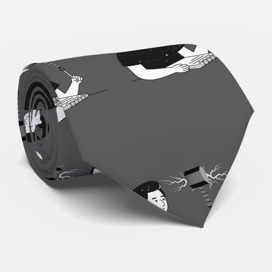 AU-THOR(灰色)ネックタイ ネクタイ (ロール)