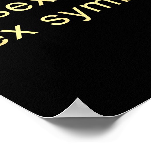 Aual Symbol Funny Pride Lgbtq Ace  ポスター (角)